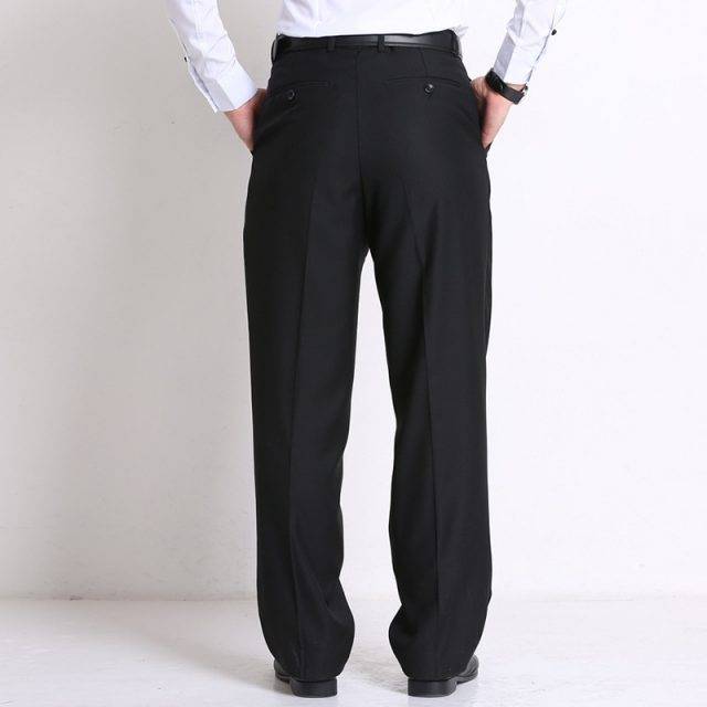 mens black business pants