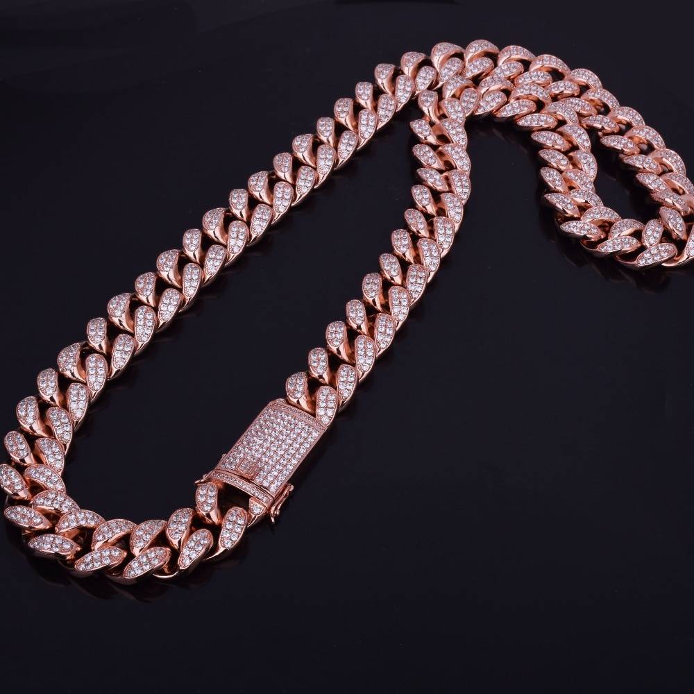 Mr. International - Men's Heavy Zircon Cuban Link Chain