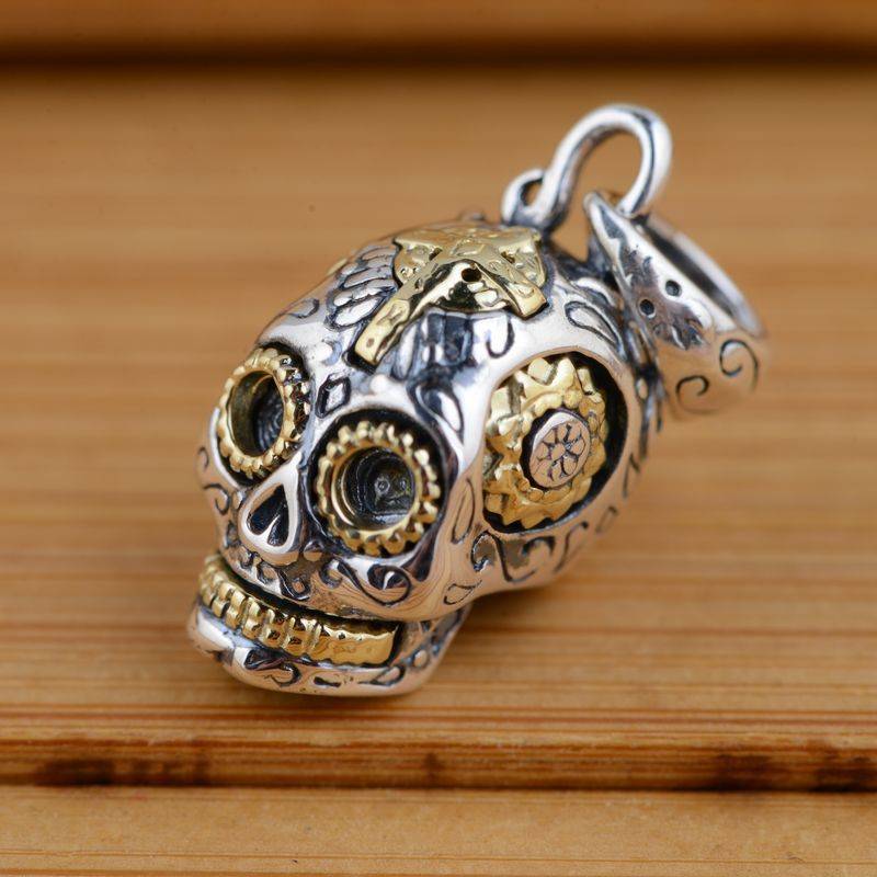 Mr. International - 925 Silver Skull Pendants for Men