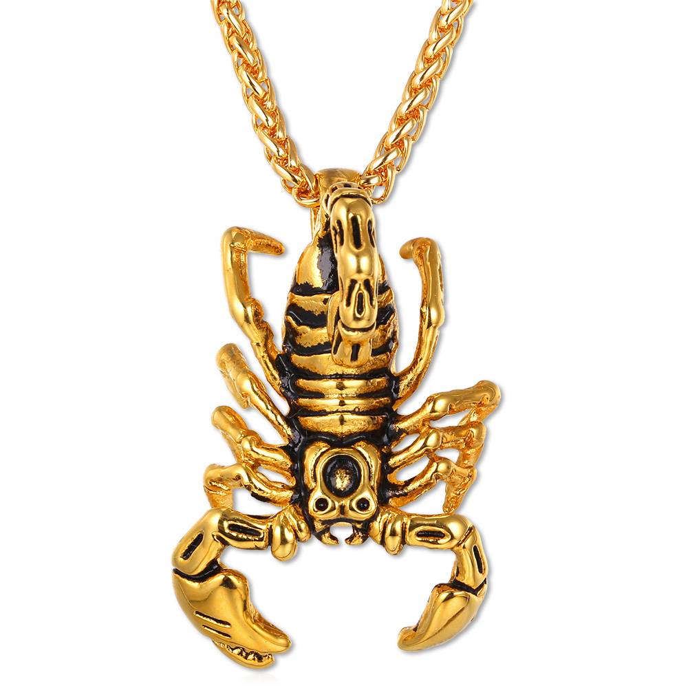 Scorpion Design Steel Men's Pendant Necklace Men Jewelry Necklaces 