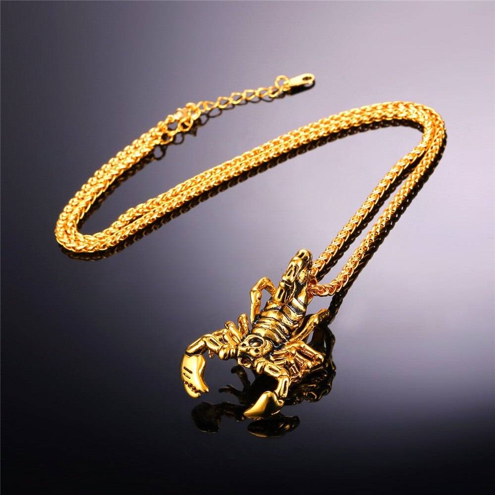 Mr. International - Scorpion Design Steel Men's Pendant Necklace