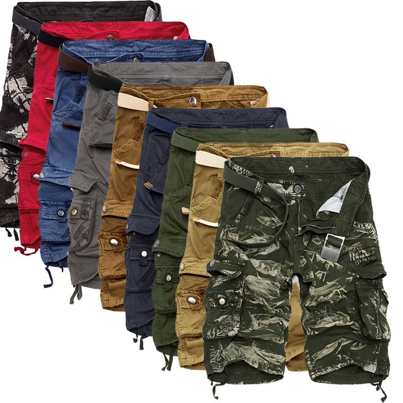 Men's Cotton Casual Cargo Shorts BOTTOMS Men's Clothing & Accessories Shorts 