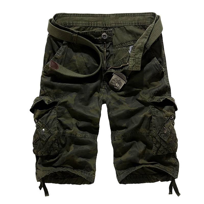 Mr. International - Men's Loose Camouflage Cargo Shorts