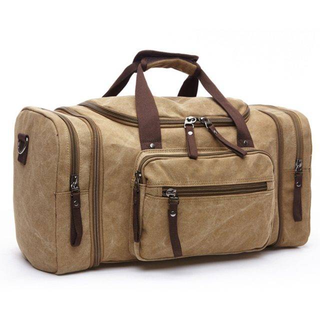 men's canvas travel bag