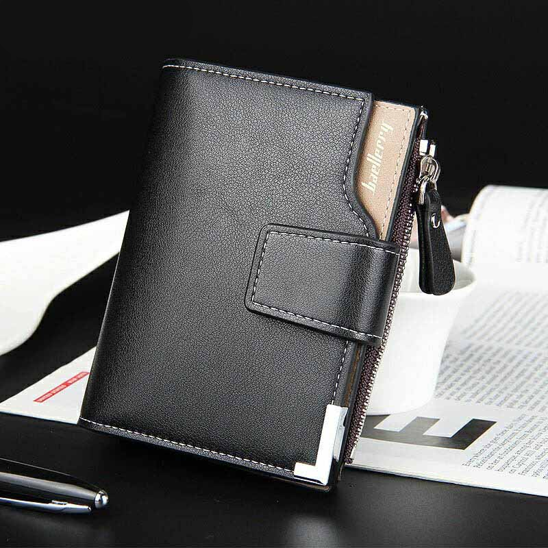 Mr. International - Men's Leather Wallet with Zipper