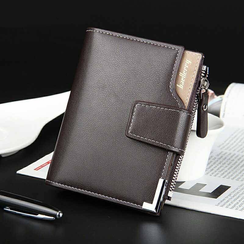Mr. International - Men's Leather Wallet with Zipper