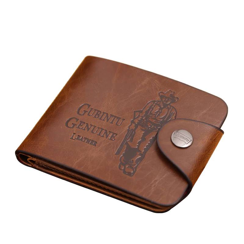 Men's Classic Brown Leather Coin Purse Men Bags & Wallets Wallets 