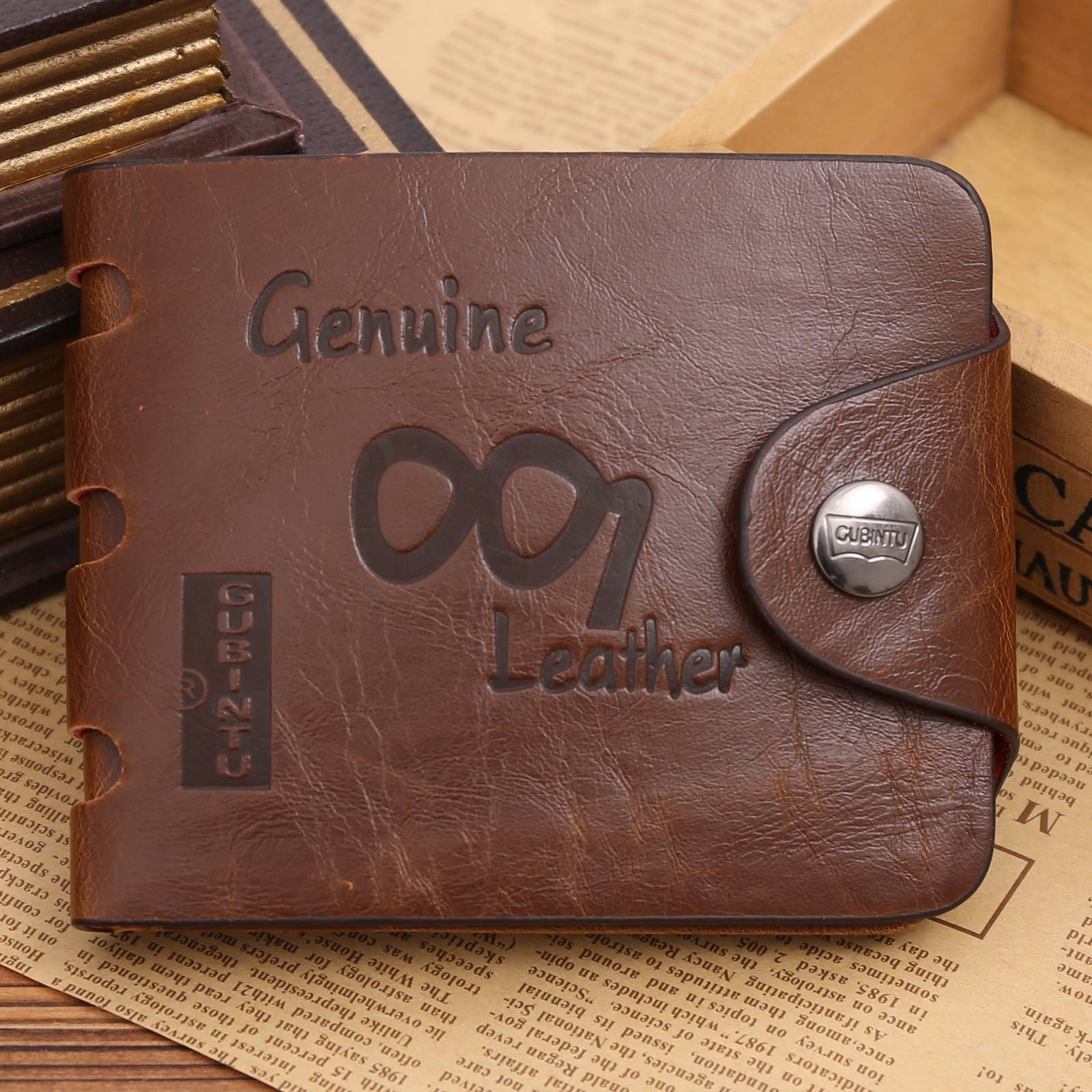 Mr. International | Men's Classic Brown Leather Coin Purse