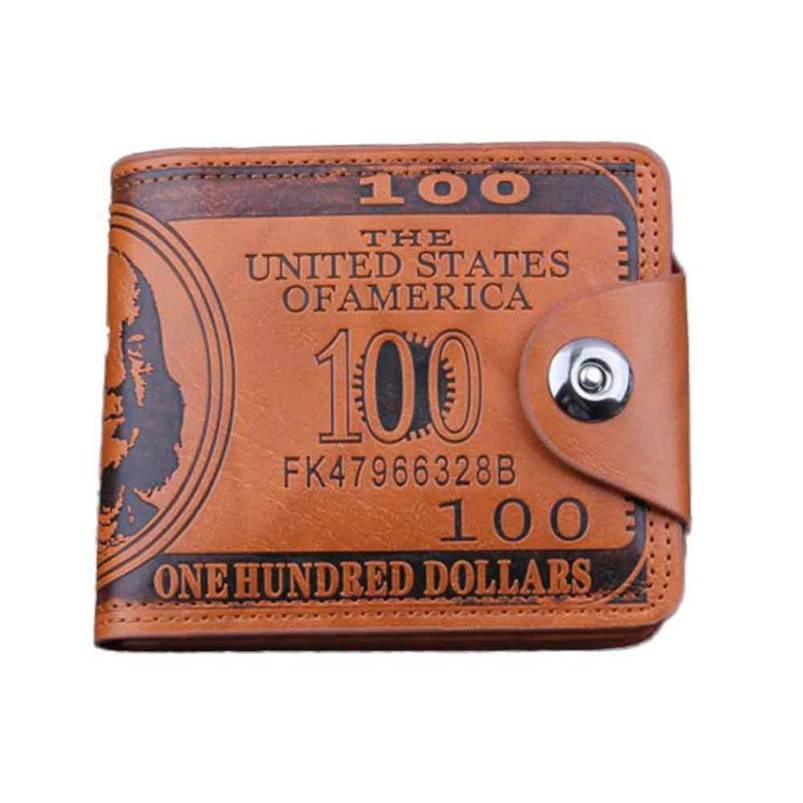 Men’s Dollar Shaped Leather Wallet Men Bags & Wallets Wallets 