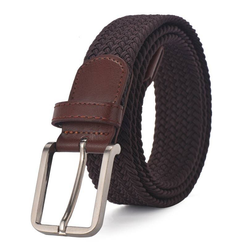 Casual Elastic Knitted Belt Accessories Belts Men's Clothing & Accessories Color: Brown Belt Length: 90 cm|95 cm|100 cm|105 cm|110 cm|115 cm|120 cm|125 cm|130 cm 