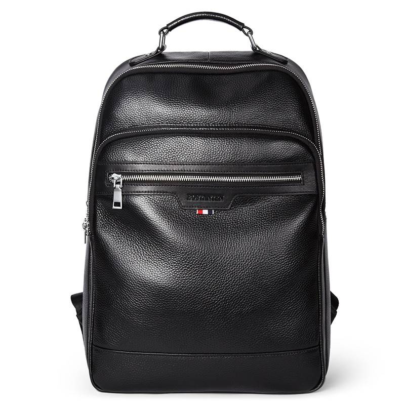 Fashion Men's Genuine Leather Backpack Backpacks Men Bags & Wallets 