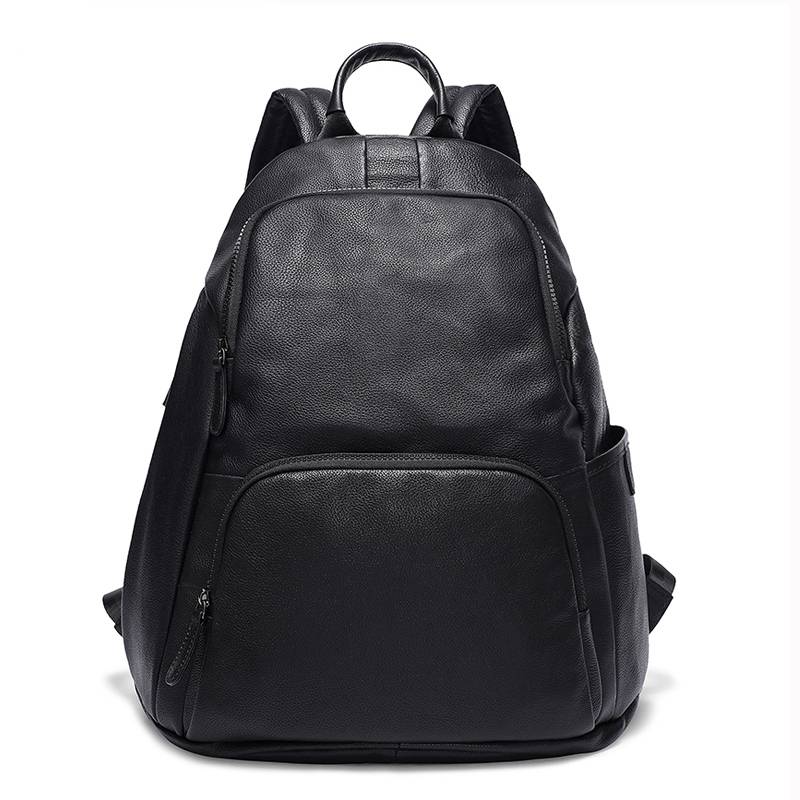 Casual Men's Genuine Leather Laptop Backpack Backpacks Men Bags & Wallets 