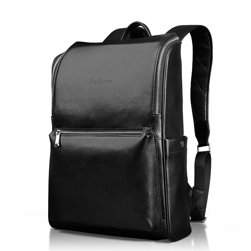 Mr. International | Luxury Solid Men&#39;s Genuine Leather Laptop Backpack