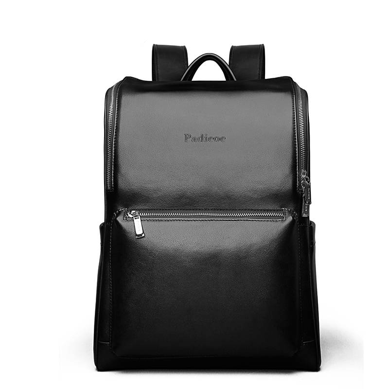 Mr. International | Luxury Solid Men's Genuine Leather Laptop Backpack