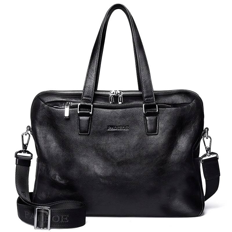 Men's Classic Leather Briefcase Briefcases Men Bags & Wallets 