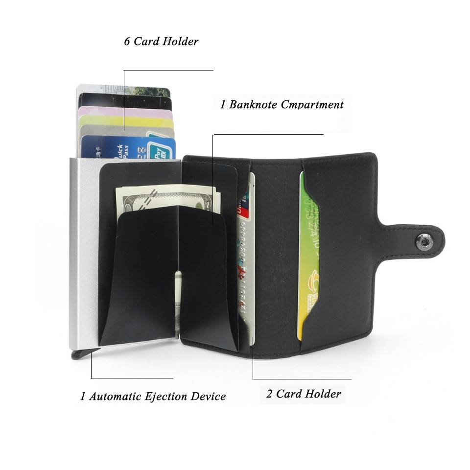 Mr. International - Automatic Leather Cardholder