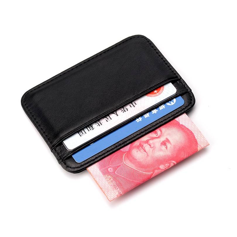 Slim Genuine Leather Credit Card and ID Holder Cardholders Men Bags & Wallets 