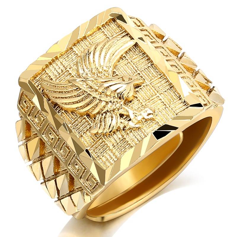Luxurious Eagle Engraving Ring for Men Men Jewelry Rings 