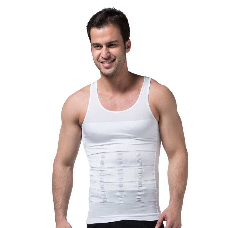Men's Slimming Body Shapewear Shirt Compression Shirts 