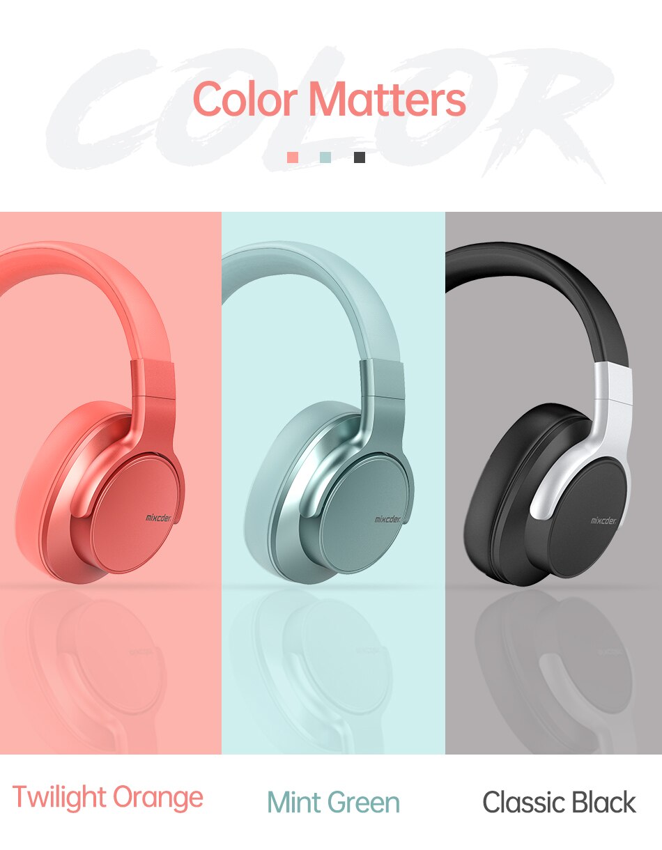 Mixcder E7 Wireless Headphones Active Noise Cancelling Bluetooth Headphone V5.0 Fast Charging ANC Headset for Phone Mixcder E7 Wireless Headphones Active Noise Cancelling Bluetooth Headphone V5.0 Fast Charging ANC Headset for Phone