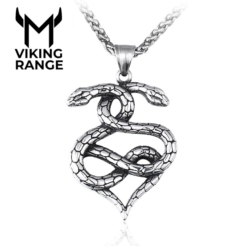 Norse Viking Snake Pendant Men Jewelry Pendant 