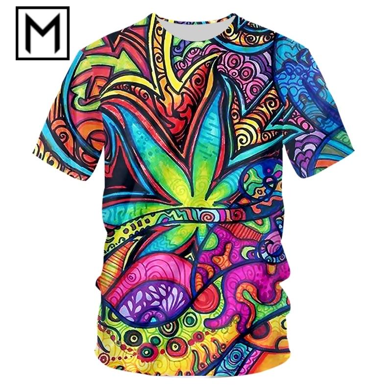 3D Printed Unisex Trippy and Psychedelic Tee T-Shirts 