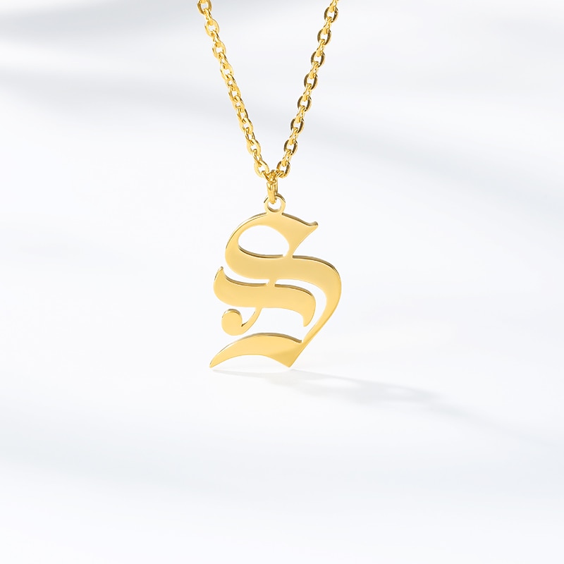 Men's Initial Necklace Men's Initial Necklace