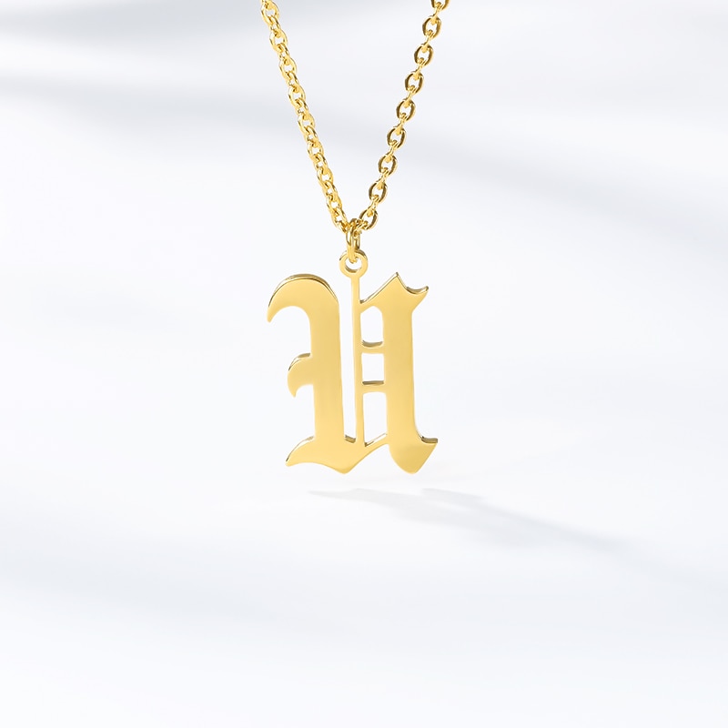 Men's Initial Necklace Men's Initial Necklace