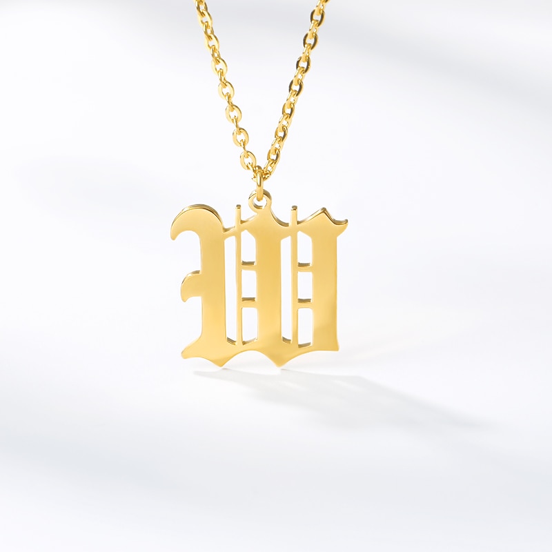 Men's Initial Necklace Men's Initial Necklace