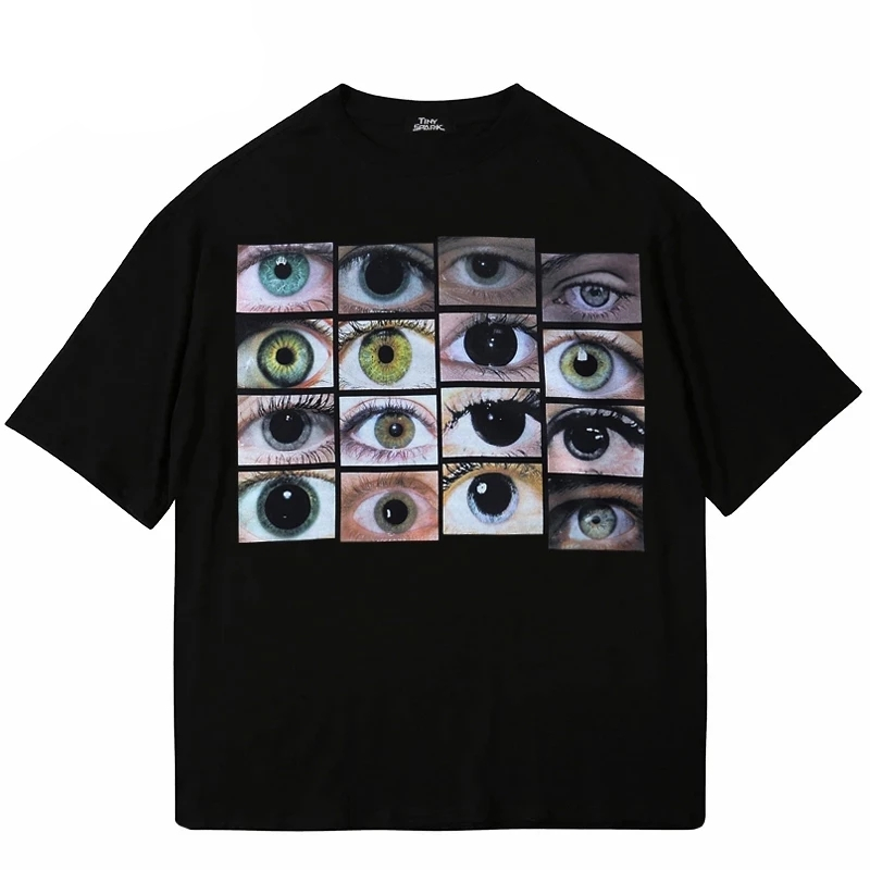 Eyes from around the World Graphic Harajuku T-Shirt T-Shirts 