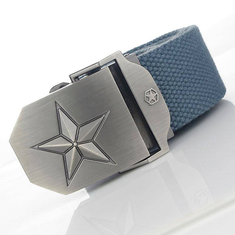 Men's Army Style Canvas Belt Accessories Belts Men's Clothing & Accessories 