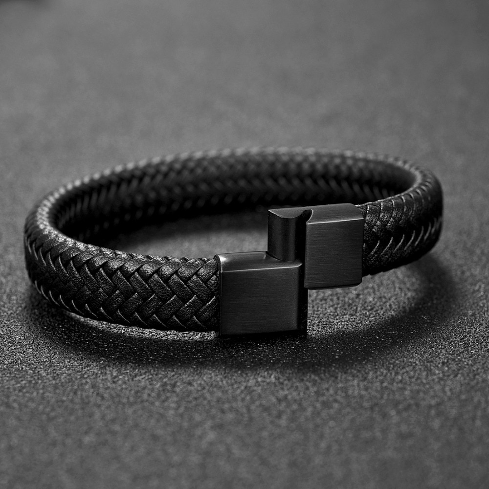 Men's Simple Leather Bracelet  