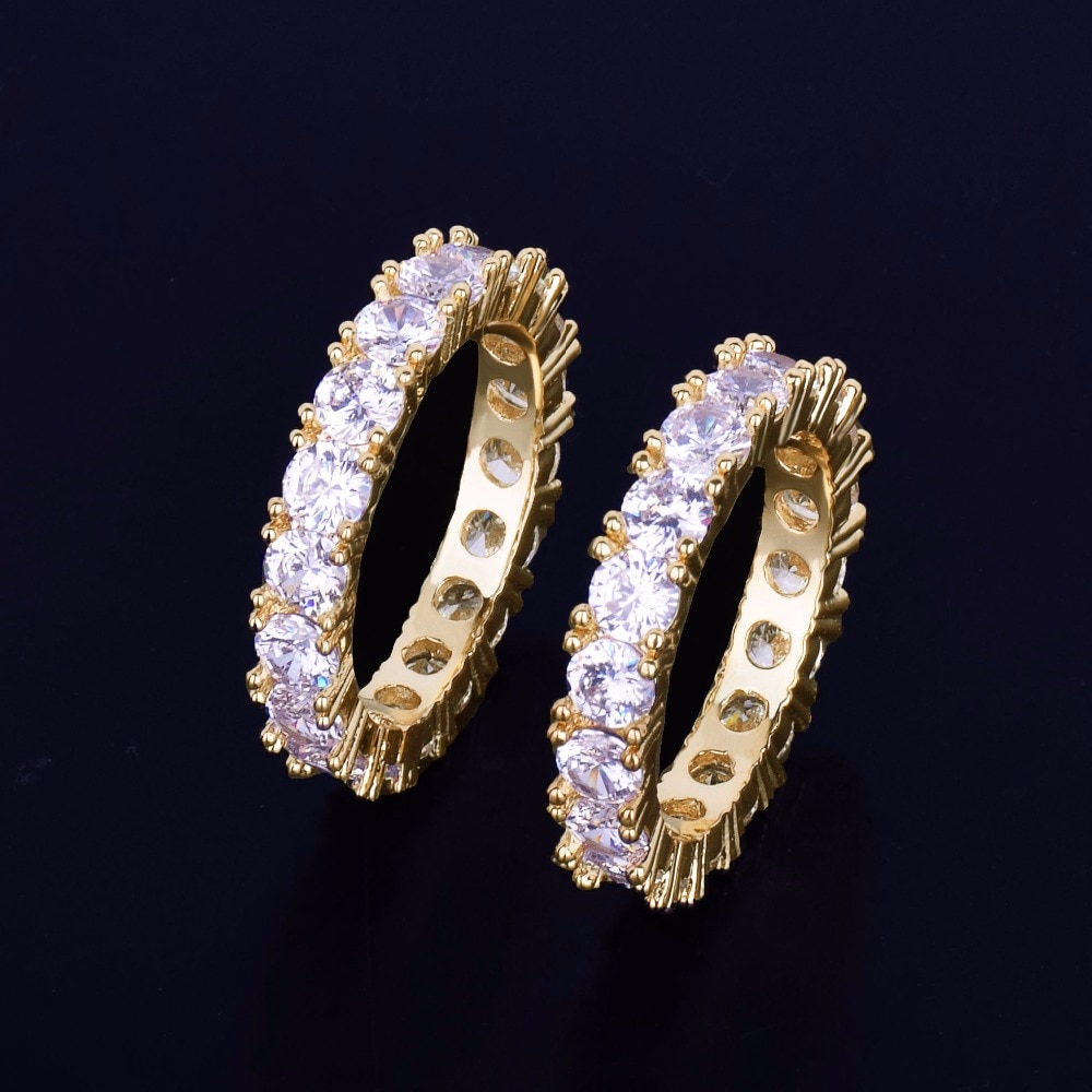 Men's Luxury Crystal Ring Men Jewelry Rings 