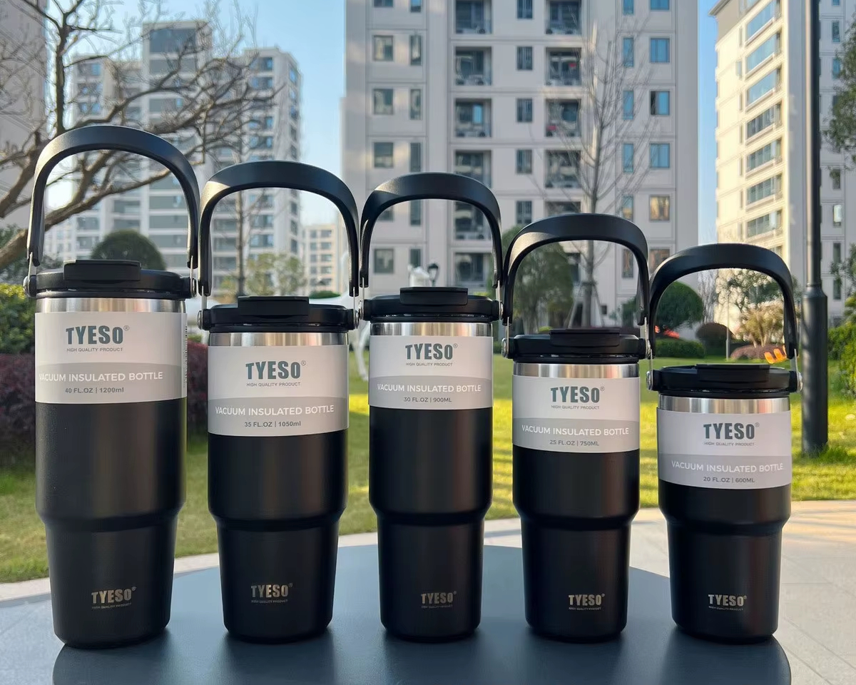 Tyeso Stainless Steel Vacuum Thermal Insulated Mug Food & Beverage Carriers Kitchen & Dining Thermoses 