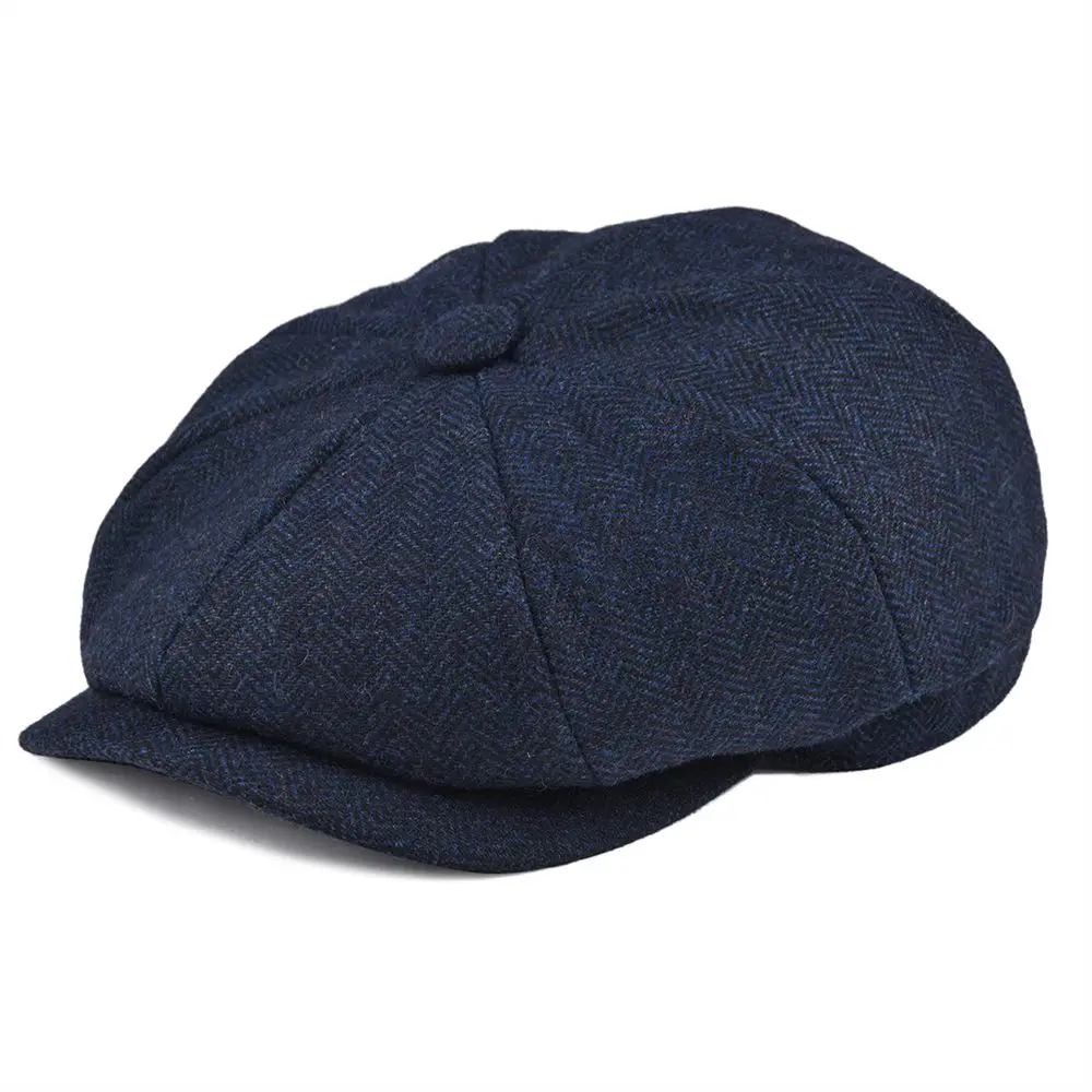 Men's Casual Autumn Tweed Cap Hats & Caps 